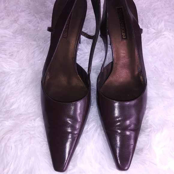 Enzo Angiolini Shoes - Enzo Angiolini Brown Slingback Shoes - Size 10M